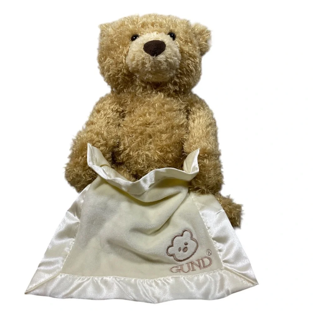 BABY GUND Peek-a-boo Plush Bear (Does not come with batteries)